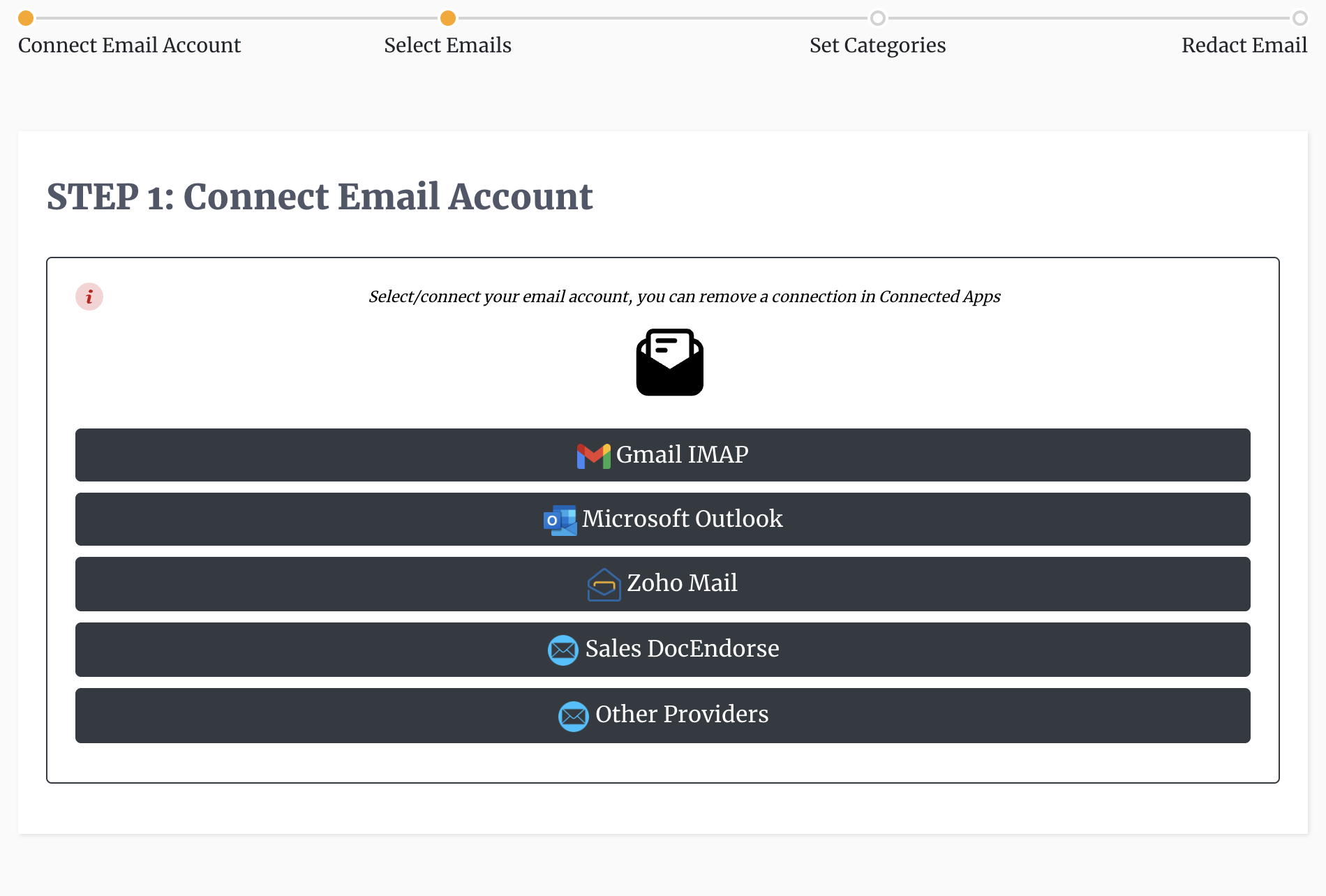 Connecting Email Account
