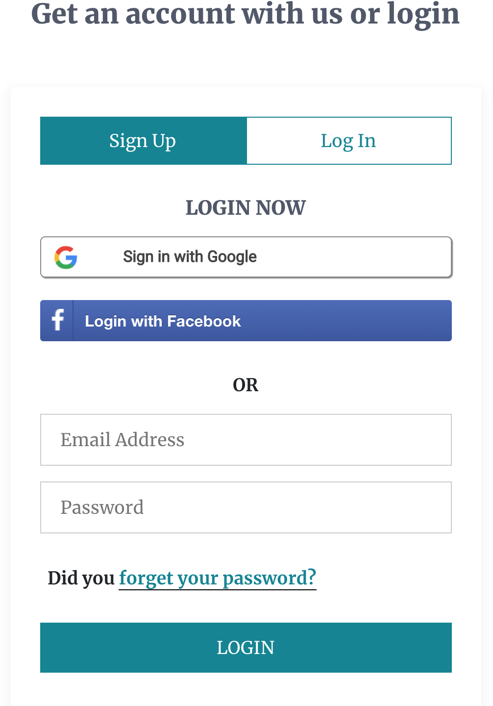 Login Page