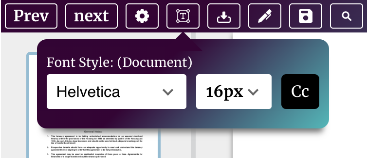 Font Styling